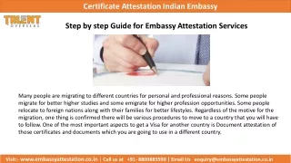 certificate attestation indian embassy