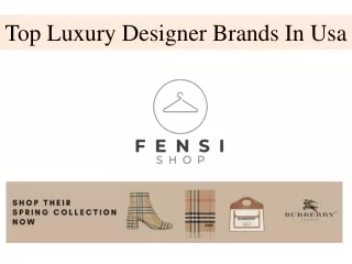 top luxury designer brands in usa