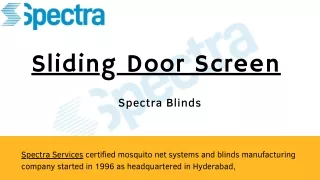 sliding door screen