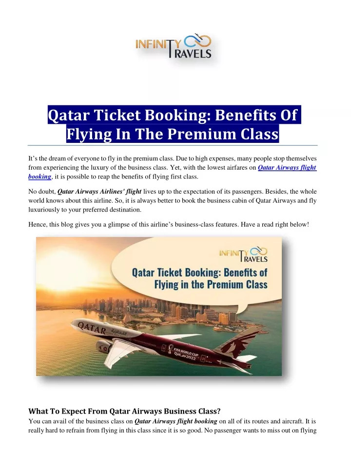qatar ticket booking benefits of flying