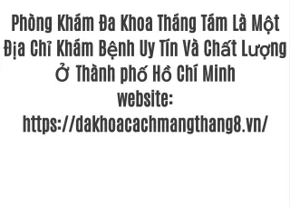 Phòng Khám Tháng Tám