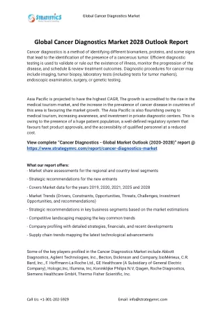 global cancer diagnostics market