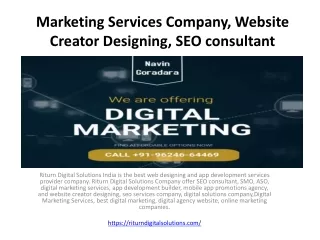 Digital Marketing Services Company, Website Creator Designing, SEO consultant