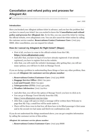 cancellation and refund policy and process