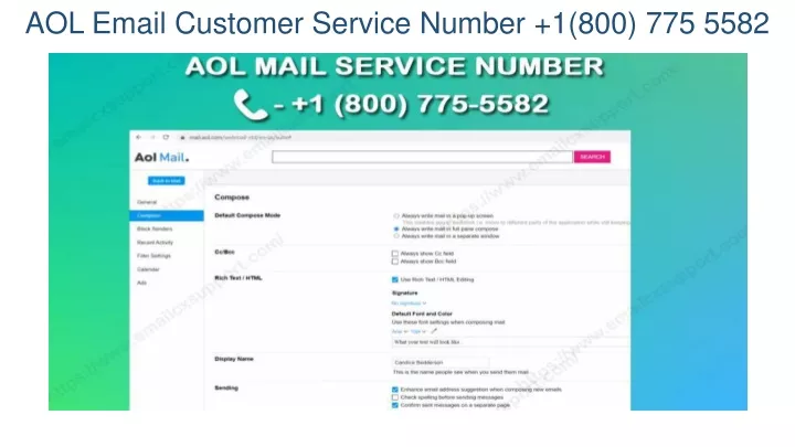 aol email customer service number 1 800 775 5582