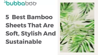 5 Best Bamboo Sheets That Are Soft, Stylish And Sustainable