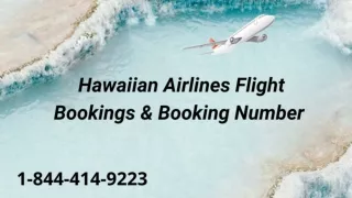 1-844-414-9223 Hawaiian Airlines booking number