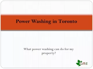 power washing in toronto