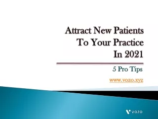 Attract New Patients To Your Practice vozo july 14 (1)