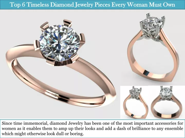 top 6 timeless diamond jewelry pieces every woman must own