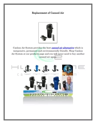 replacement of canned air replacement of canned