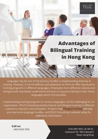 Advantages of Bilingual Training in Hong Kong