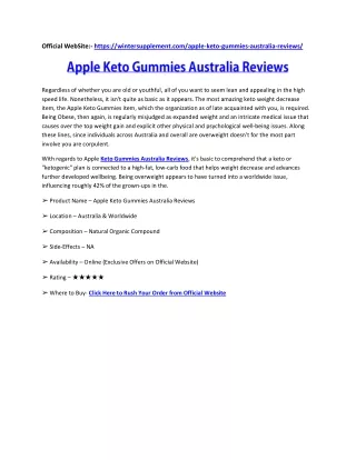 official website https wintersupplement com apple