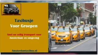 taxibusje voor groepen
