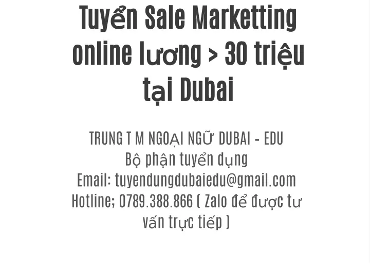 tuy n sale marketting online
