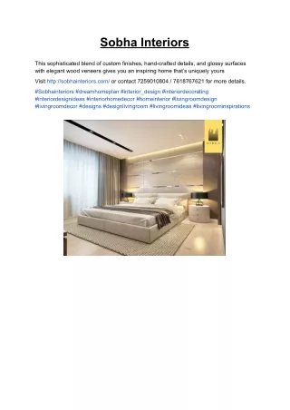 sobha interiors