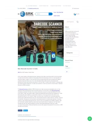 best barcode  scanner in india