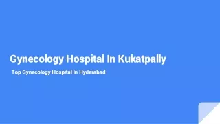 gynecology hospital in kukatpally