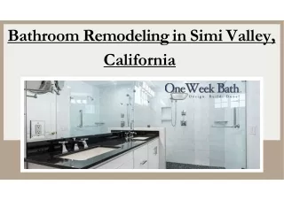 Bathroom Remodeling in Simi Valley, California