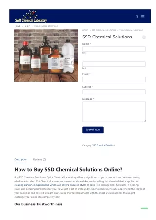 Buy Quality SSD Chemical Solutions Online
