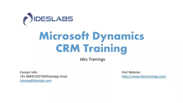 microsoft dynamics crm training