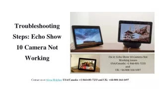 Get Troubleshooting Steps_ Echo Show 10 Camera Not Working