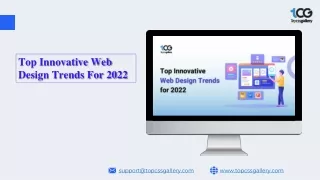 top innovative web design trends for 2022