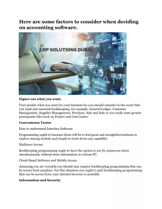 here are some factors to consider when deciding