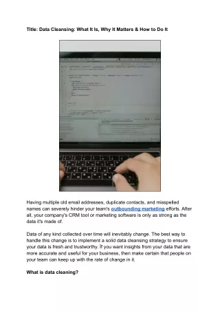 Data Cleansing_ What It Is, Why It Matters & How to Do It