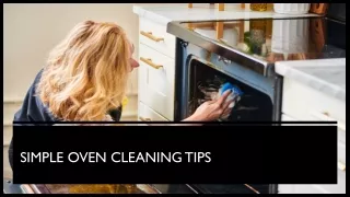 Simple Oven Cleaning Tips