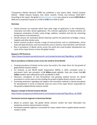 transparency market research tmr has published