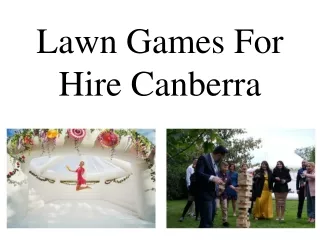 lawn games for hire canberra