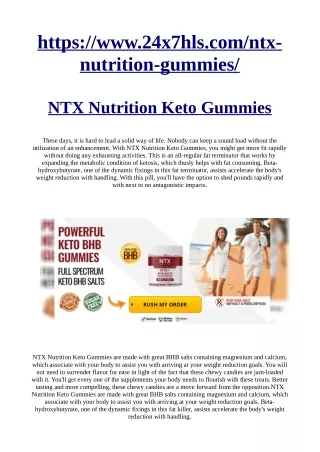 https www 24x7hls com ntx nutrition gummies