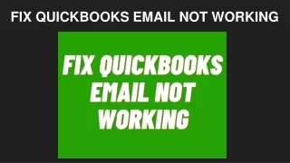fix quickbooks email not working