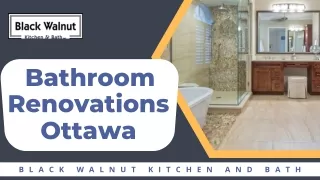 bathroom renovations ottawa