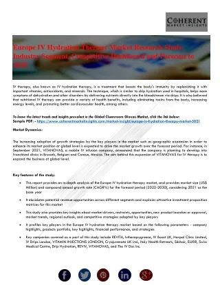 europe iv hydration therapy market research study