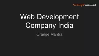 web development company india