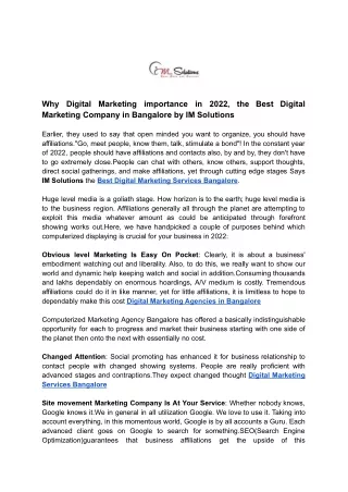 why digital marketing importance in 2022 the best