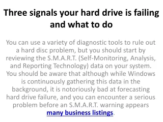 three signals your hard drive is failing and what to do