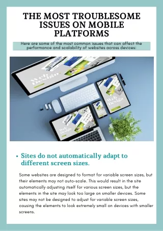the most troublesome issues on mobile platforms