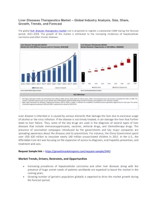 liver diseases therapeutics market global