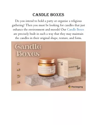 candle boxes
