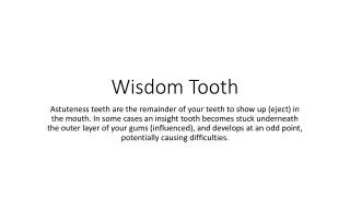 wisdom tooth