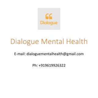 dialogue mental health