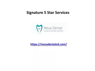 signature 5 star services