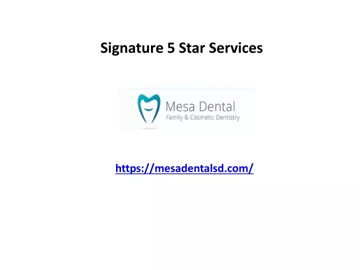 signature 5 star services