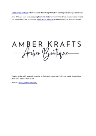 Amber Krafts Boutique