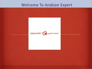 welcome to arabian expert