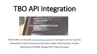 tbo api integration