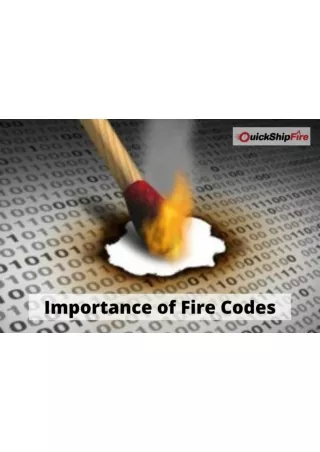 Fire Codes - what are they and why do they matter